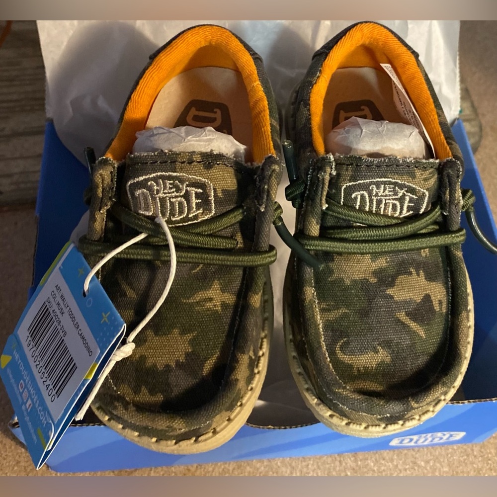 Wally TODDLER CamoDino Musk HeyDude Shoes